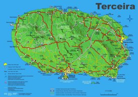Terceira Island Map