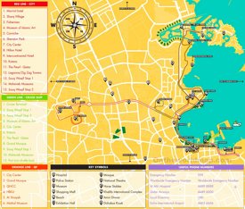 Doha tourist map