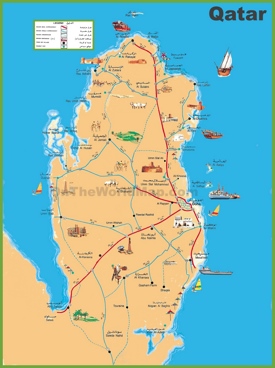Qatar travel map