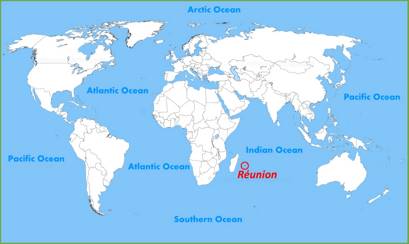 Réunion Location On The World Map