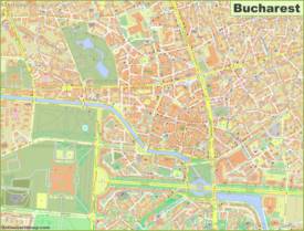 Detailed Map of Bucharest City Center