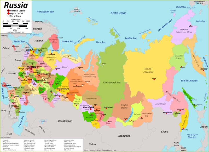 Map of Russia