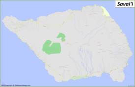 Map of Savaiʻi