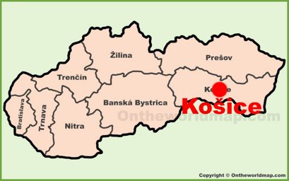 Košice Location Map