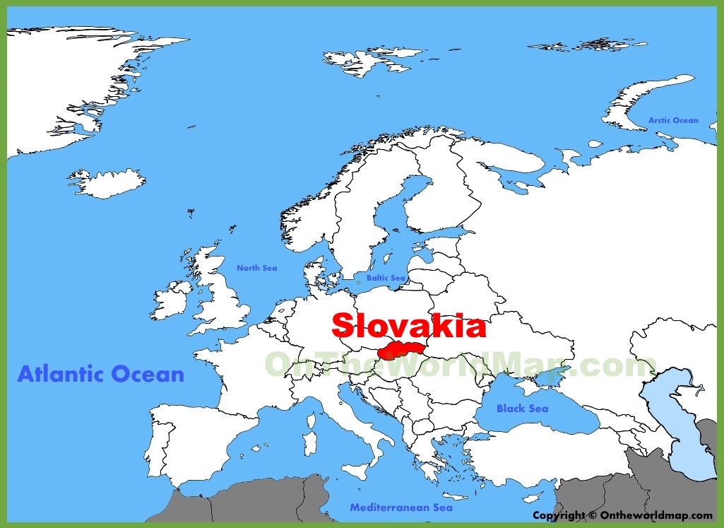 where is slovakia located on the world map Slovakia Location On The Europe Map where is slovakia located on the world map
