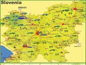 Slovenia tourist map