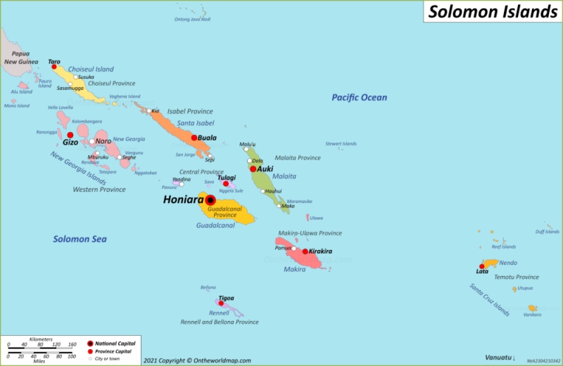 Solomon Islands Map Detailed Maps Of Solomon Islands