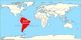 South America location map