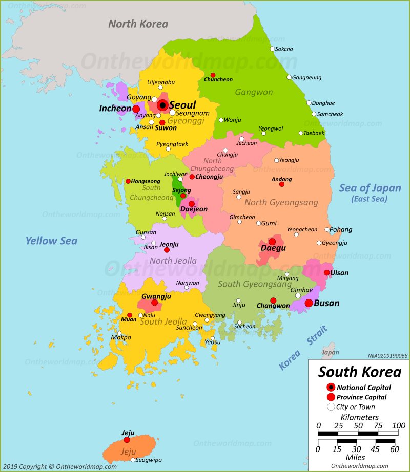 South Korea Maps Maps Of South Korea Republic Of Korea