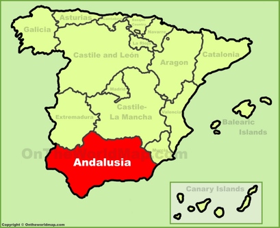 Andalusia Location Map