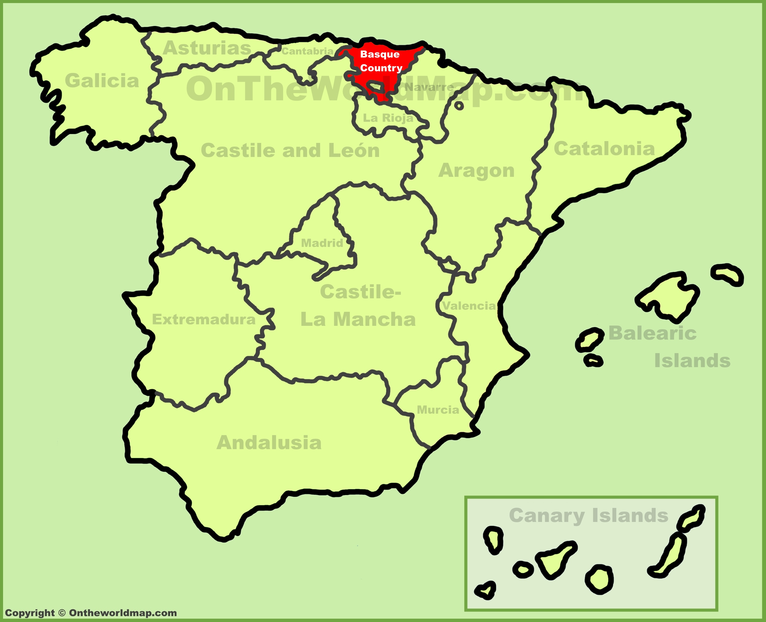 Basque Country Maps Spain Maps Of Basque Country Euskadi