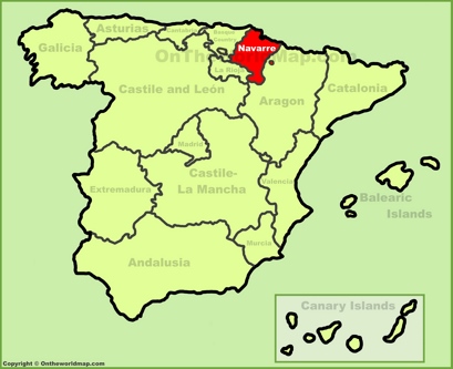 Navarre Location Map