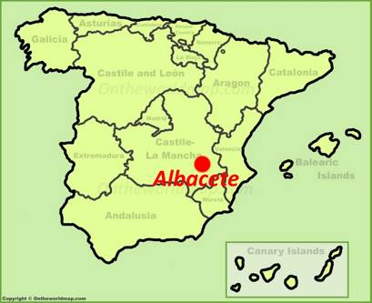 Albacete Location Map