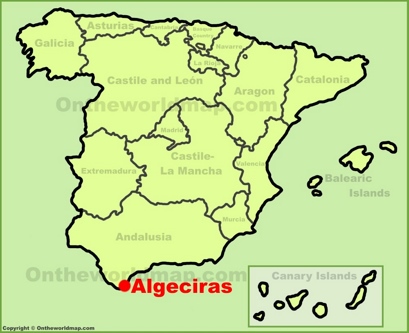 Algeciras Location Map