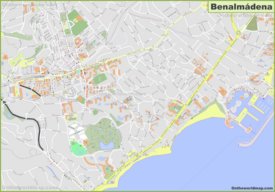 Detailed map of Benalmadena