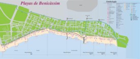 Benicàssim tourist map