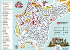 Cádiz sightseeing map
