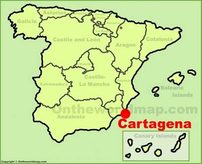 Cartagena Location Map