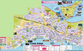 Costa Adeje tourist map