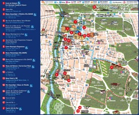 Elche city center map