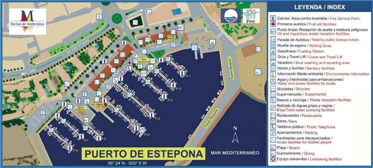 Port of Estepona map