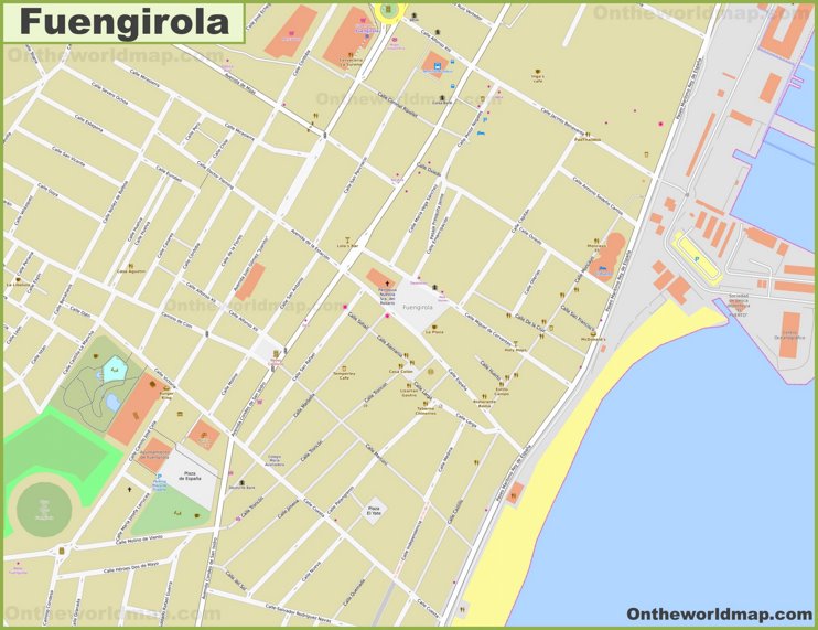 Fuengirola city center map