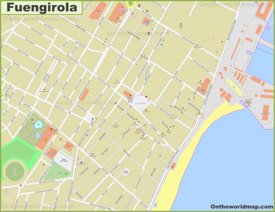 Fuengirola city center map