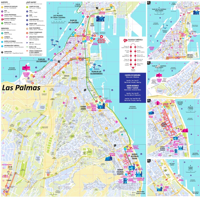 Map of Las Palmas
