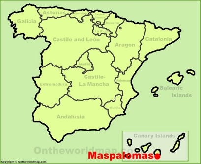 Maspalomas Location Map
