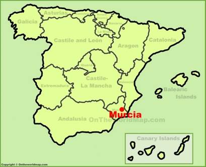 Murcia Location Map