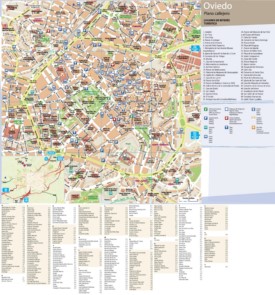 Oviedo tourist map
