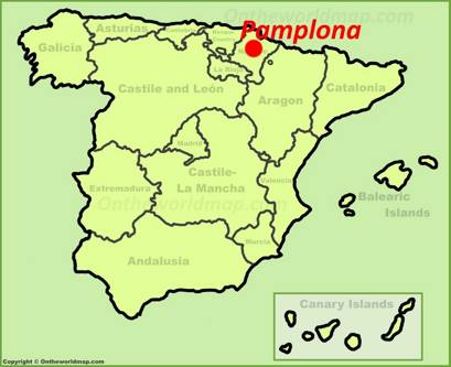 Pamplona Location Map