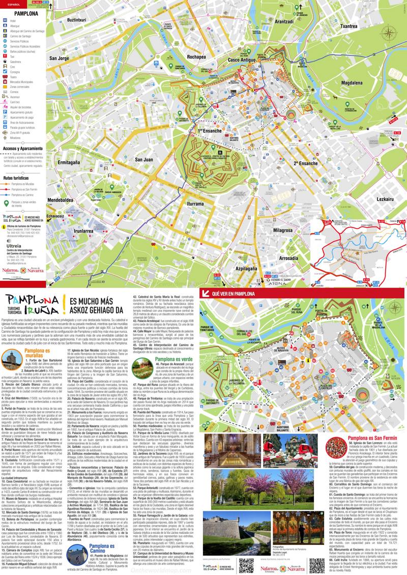 Pamplona Tourist Map