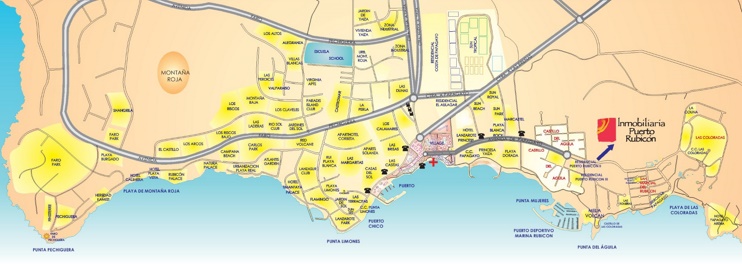 Playa Blanca hotel map