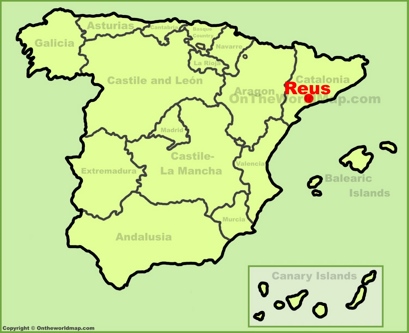 Reus Location Map