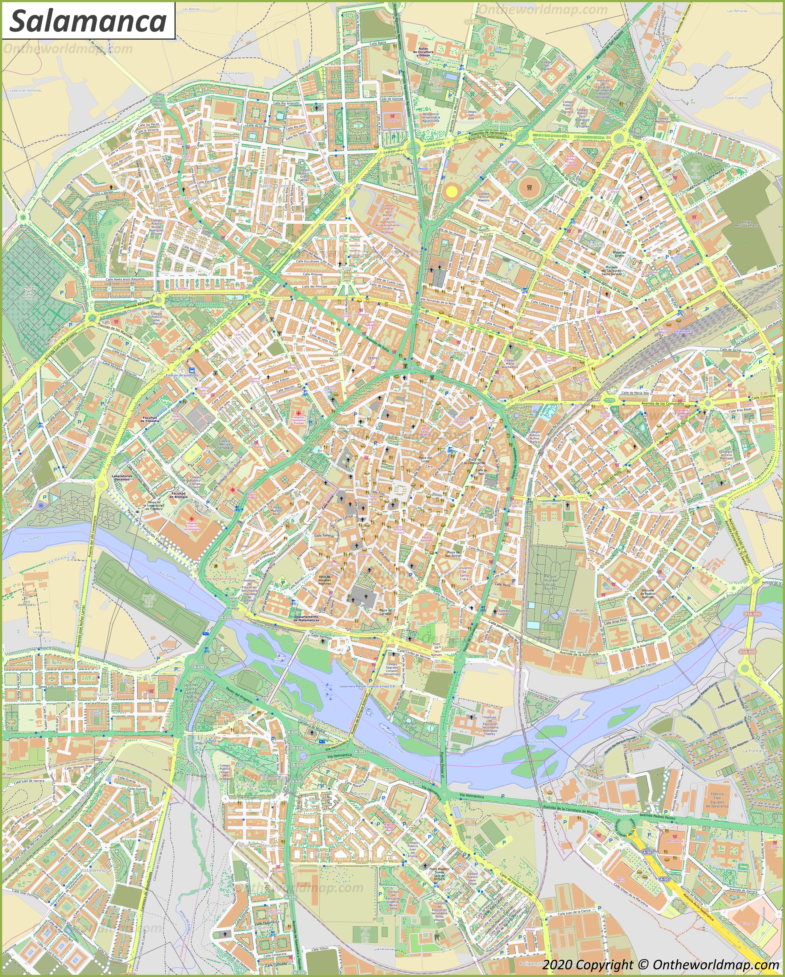 Salamanca Map Of Spain At David Frakes Blog Salamanca Map Of Spain At David Frakes Blog