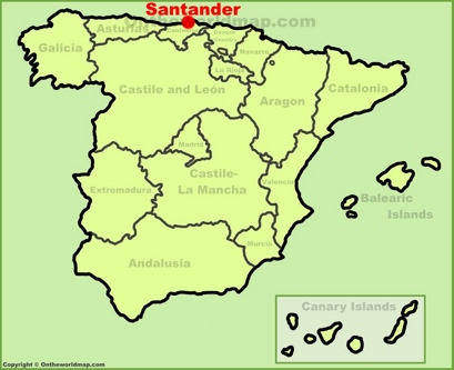 Santander Location Map