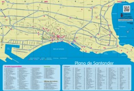 Santander sightseeing map