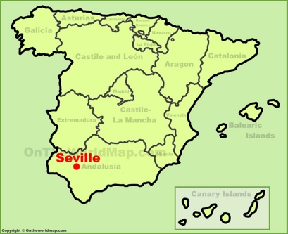 Seville Location Map