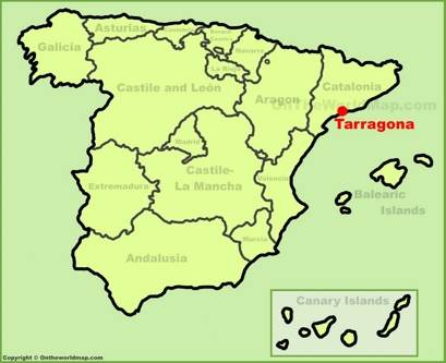 Tarragona Location Map