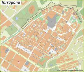 Tarragona Old Town Map