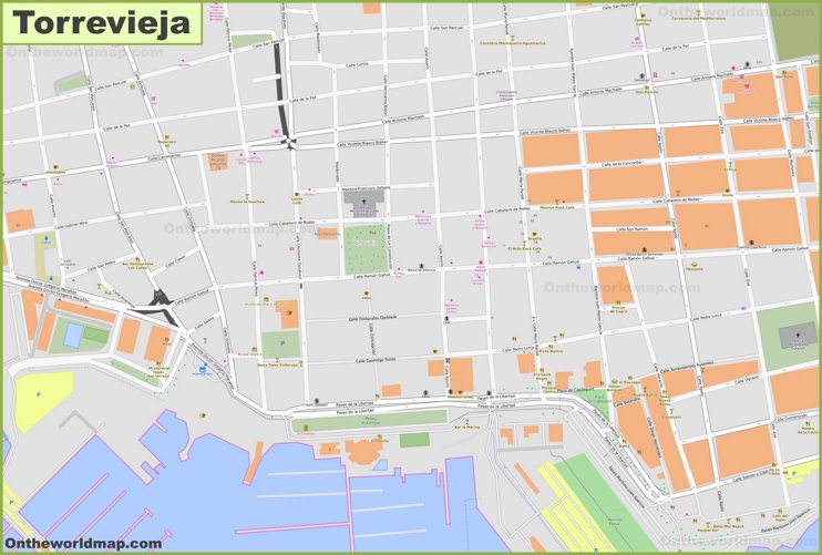 Torrevieja City Center Map