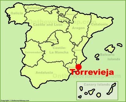 Torrevieja Location Map
