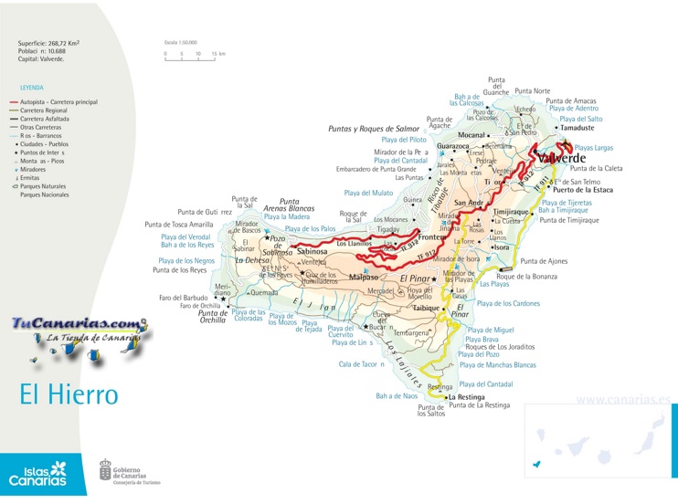 El Hierro road map