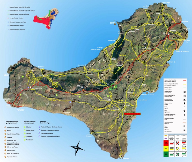 El Hierro travel map
