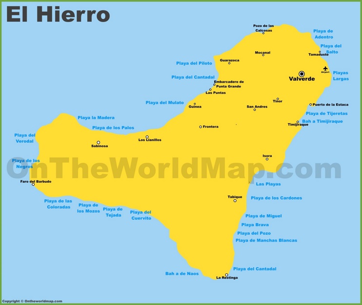 Map of El Hierro