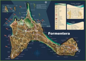 Formentera tourist map