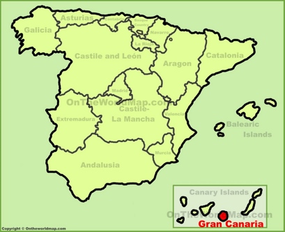 Gran Canaria Location Map