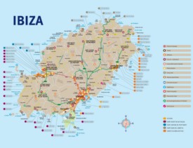 Ibiza tourist map
