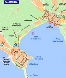 Talamanca Tourist Map